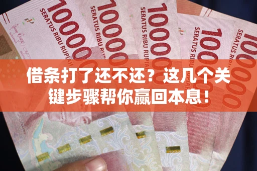 济南借条打了还不还？这几个关键步骤帮你赢回本息！