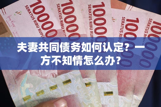 济南夫妻共同债务如何认定？一方不知情怎么办？