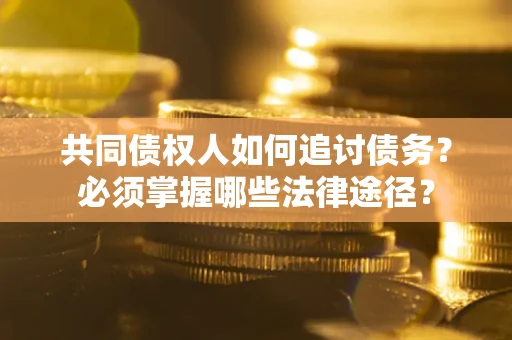 济南共同债权人如何追讨债务？必须掌握哪些法律途径？